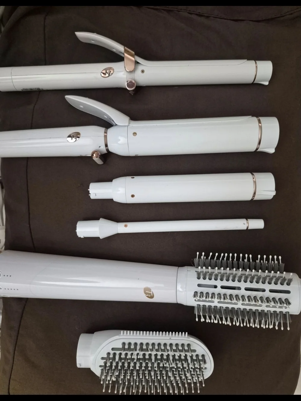 T3  SWITCH KIT TRIO ,ROUND AND SMOOTHING BRUSH COMBO, 1 INCH CURLING IRON